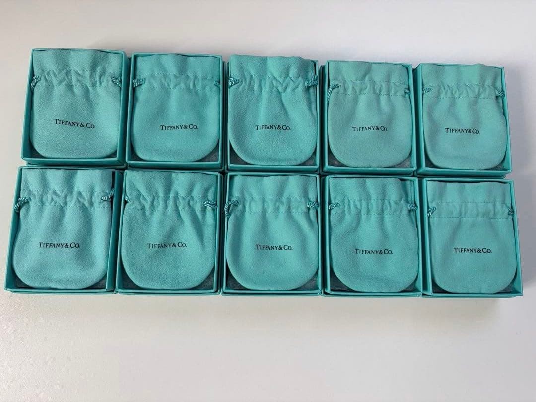 Tiffany drawstring pouch empty box excellent condition storage travel lot mzmr A