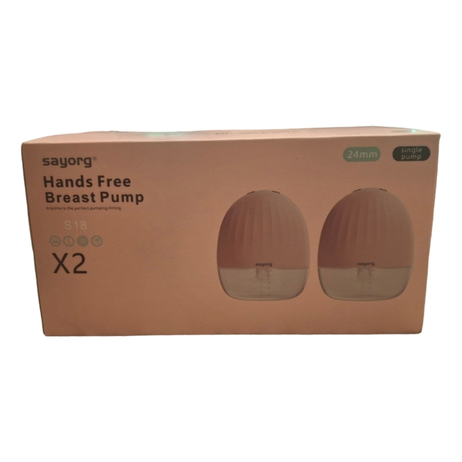 NIB Sayorg S18 Hands Free Breast Pump LED Display Wearable, Electric