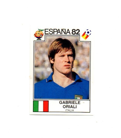 Panini Sonrics world cup story 1990 football sticker No 134 Garbriele Oriali 82