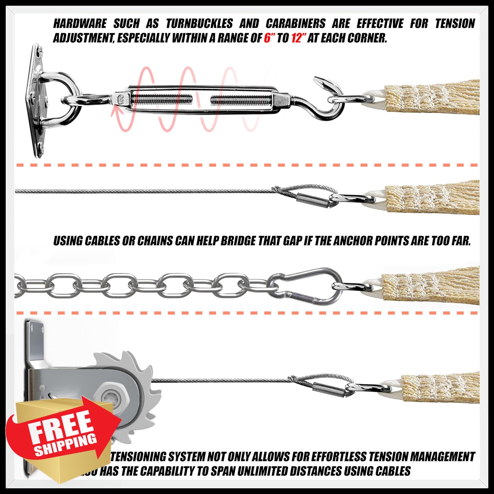 Royal Shade 10x13 White Rectangle Sun Shade Sail RS-SLR Heavy Duty