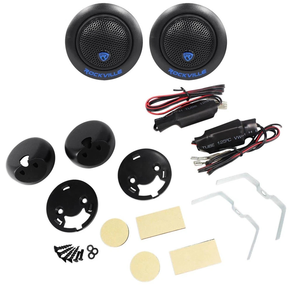 Rockville RT6 Silk Dome Car Tweeters 240W Peak 60W RMS CEA 2031 Compliant