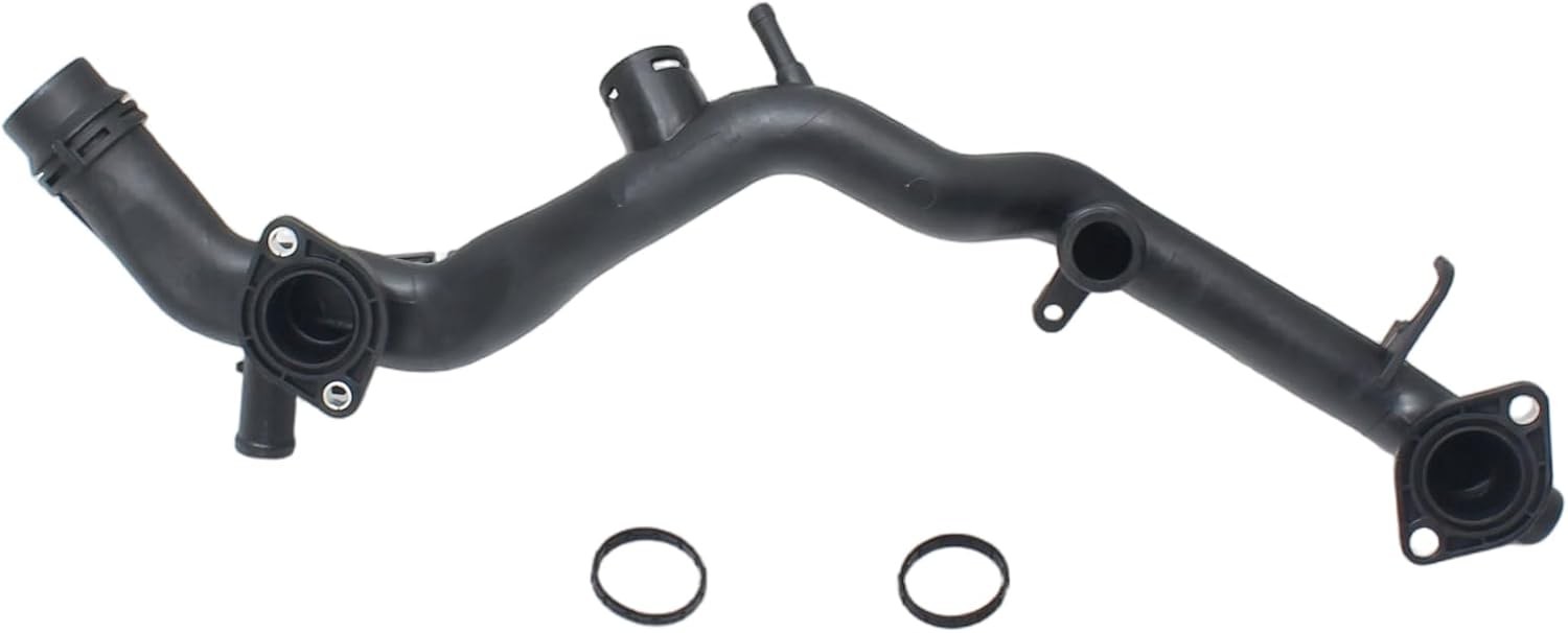 Engine Coolant Radiator Pipe Water Hose Replacement for Audi S5 A6 Black 