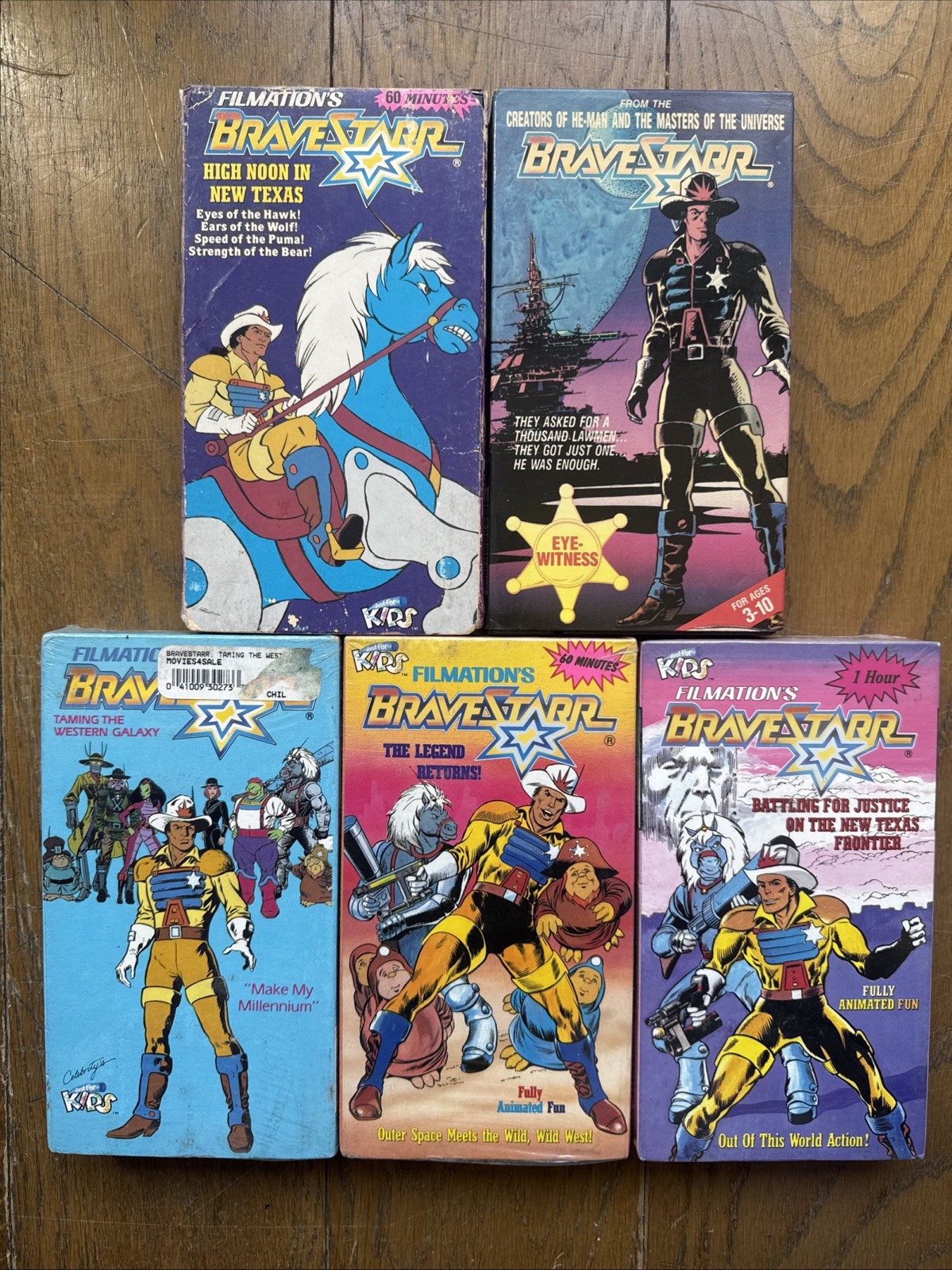 BraveStarr Make My Millennium VHS 1986 Just For Kids Filmation Animation Lot 5