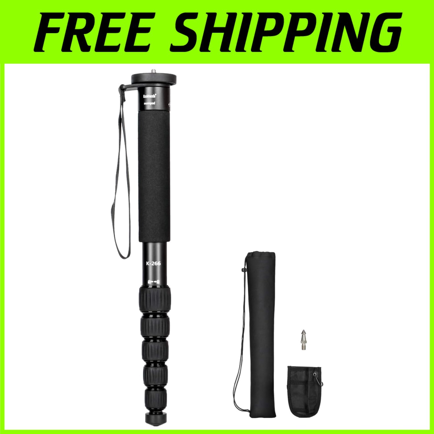 Portable Photography Unipod Stick - 6-Section Telescopic