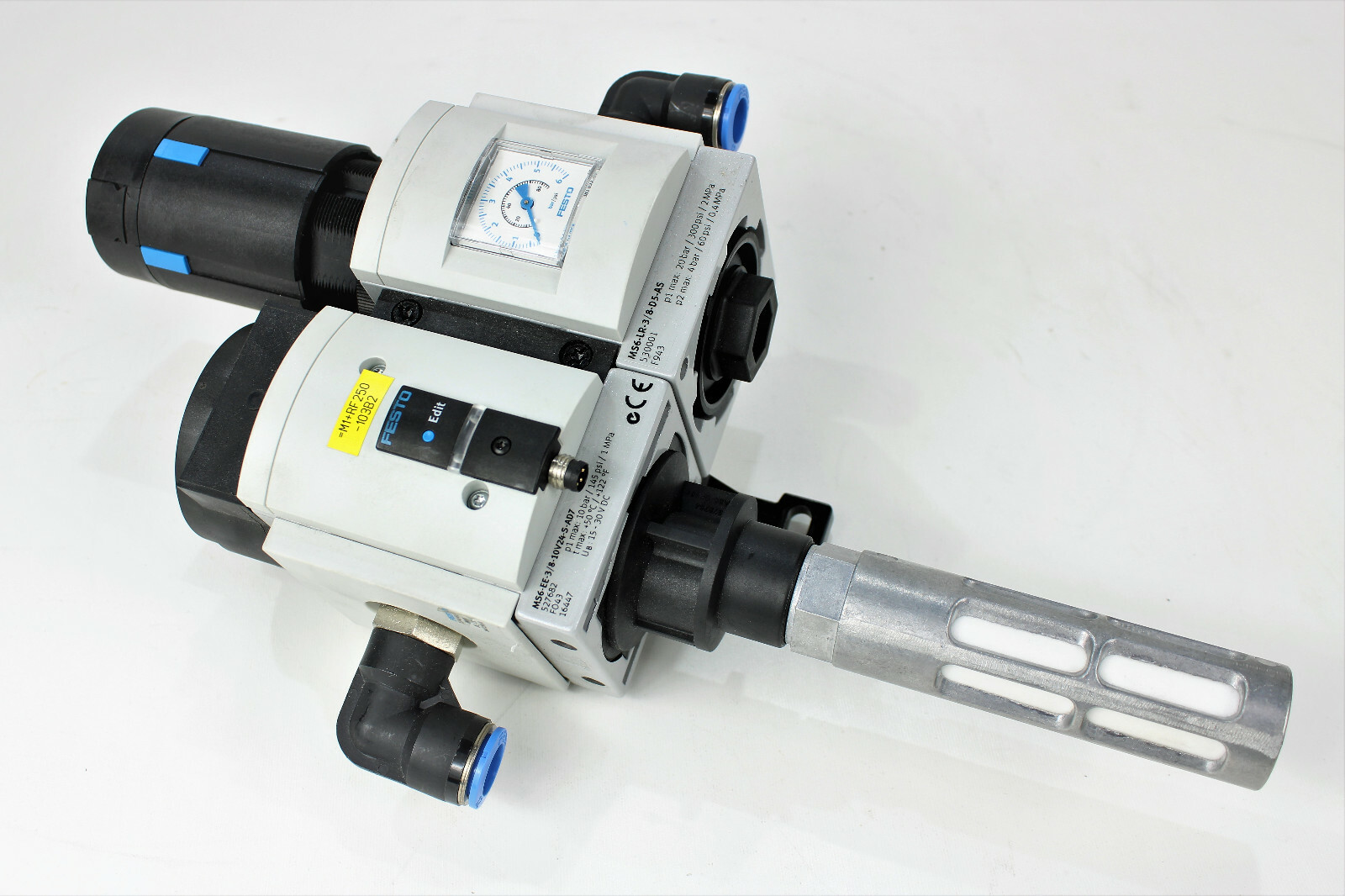 Festo MS6-EE-3 527682 on-Off + MS6-LR-3 530001 Pressure Regulation Valve New