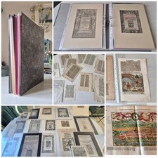 Post-Incunabula:  collection of old & rare leaves, 15th - 16th century