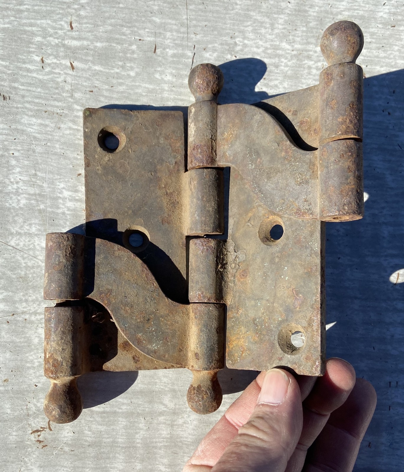 Old Vintage Antique Architectural Hardware Bar Cafe Saloon Iron Swing Door Hinge