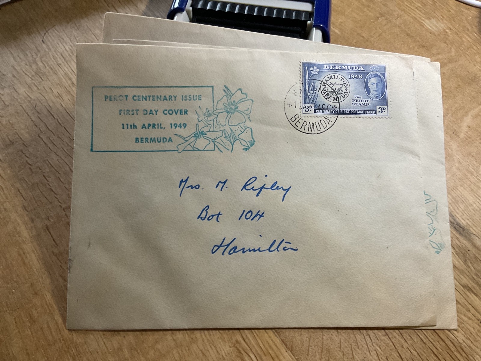 Bermuda three stamp covers B3175