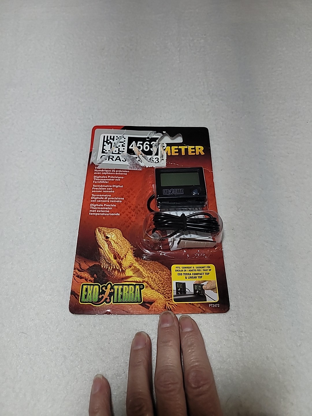 Exo-Terra Digital Thermometer With Probe Celsius And Fahrenheit