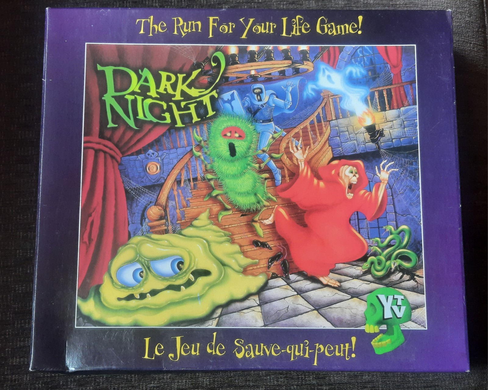 1998 YTV Dark Night Run For Your Life Board Game *never played!