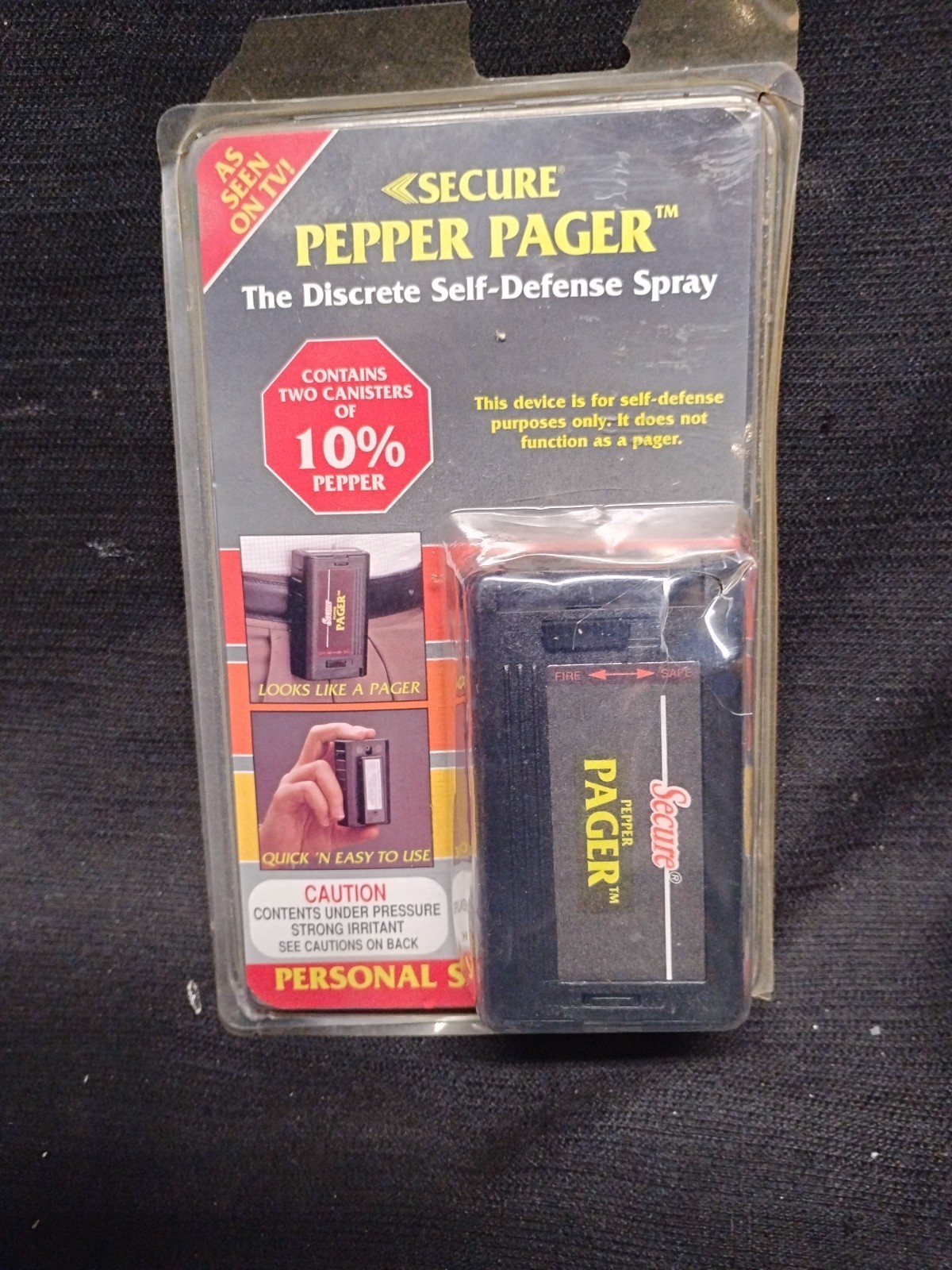 Secure Pepper Pager Discrete Self-Defense Spray 2 Cannisters SSP-1 USA