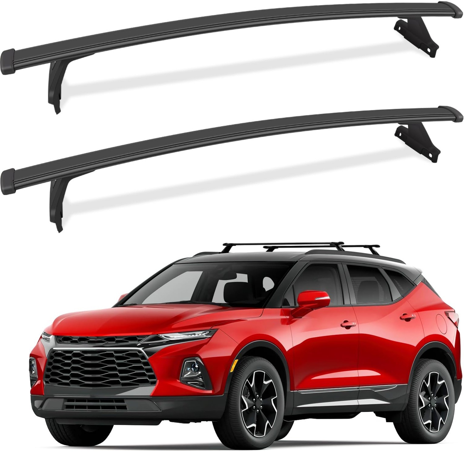 KINGGERI 220lbs Cross Bars Roof Racks Fit for Chevy Chevrolet Blazer 2019 202...