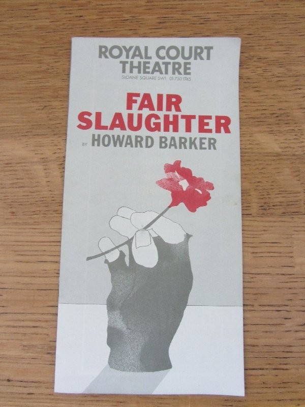 MAX WALL JOHN THAW  Fair Slaughter 1977 ROYAL COURT