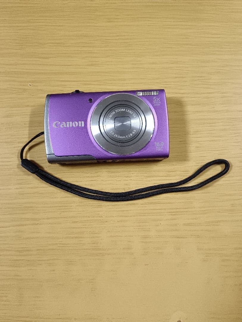 Canon PowerShot A3500 IS Purple Compact Digital Camera with HD Wi-Fi