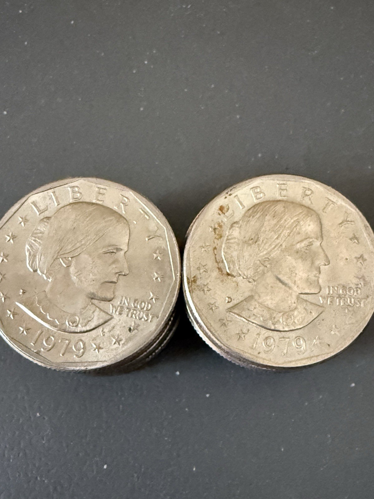 1979 Susan B Anthony $1 Dollar Coins Philadelphia & Denver Copper Lot