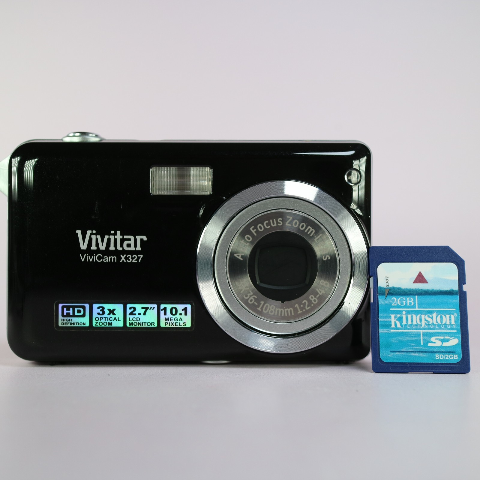 Vivitar Vivicam X327 10.1MP Compact Digital Camera Black Tested