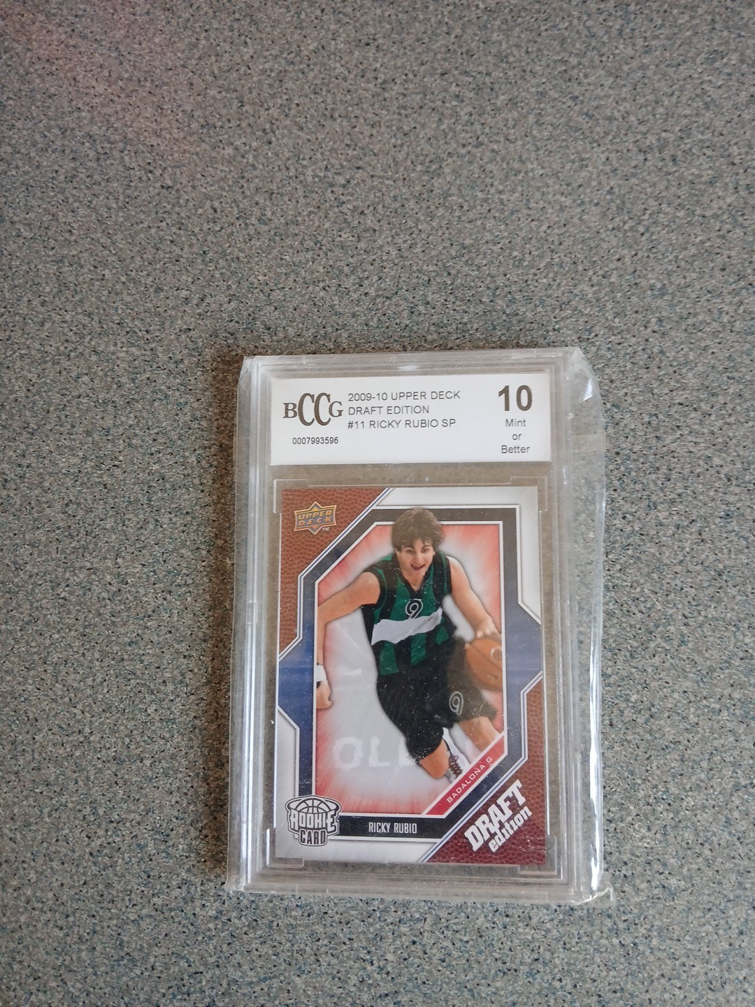 Ricky Rubio 2009 2010 Upper Deck Draft Edition Rc Bccg 10