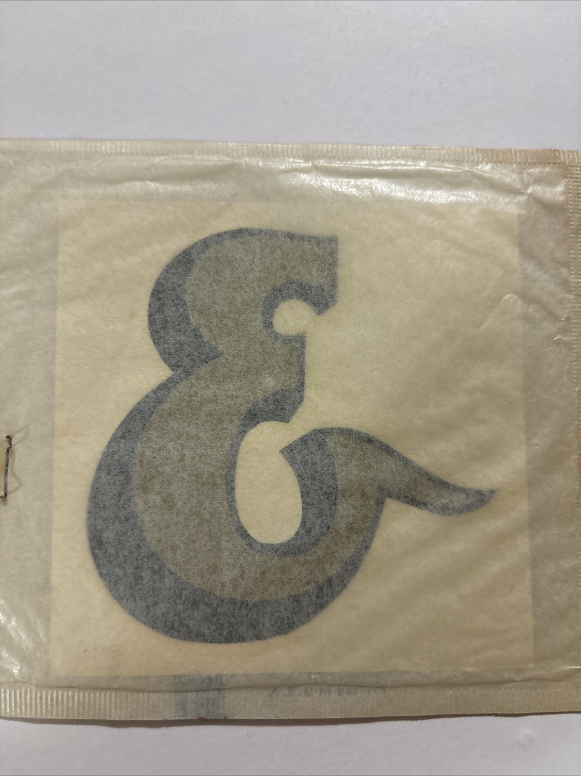 Vintage 3- 1/4  DURO Waterslide Decals Letter  & Gold