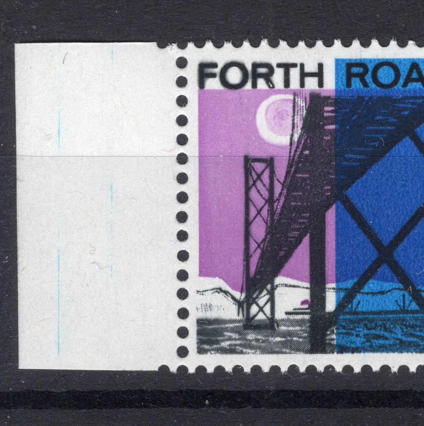 GB QEII sg659/var 3d Forth road Bridge : FOR of FORTH DOUBLE PRINTED : MNH