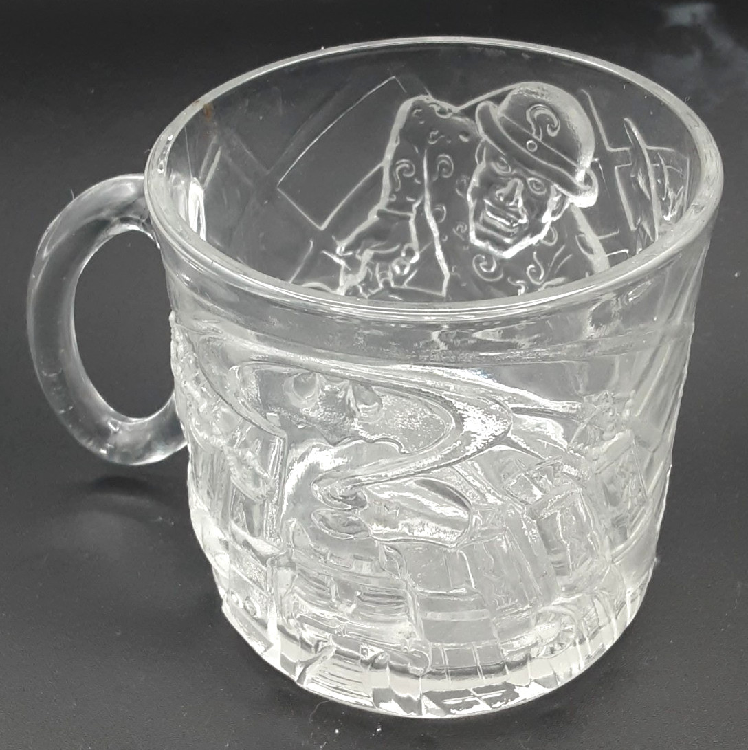 McDonalds Batman Forever Glass Mug Cup The Riddler Vintage 1995
