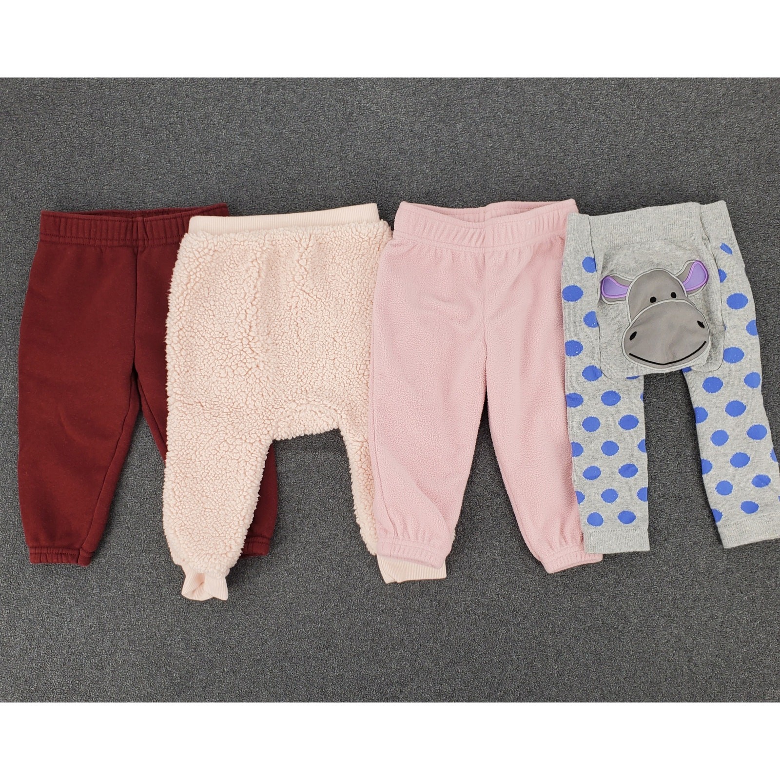 Gerber Garanimals Bundle of 4 Baby Girl Winter Pants Size 12 Months Pre-Owned