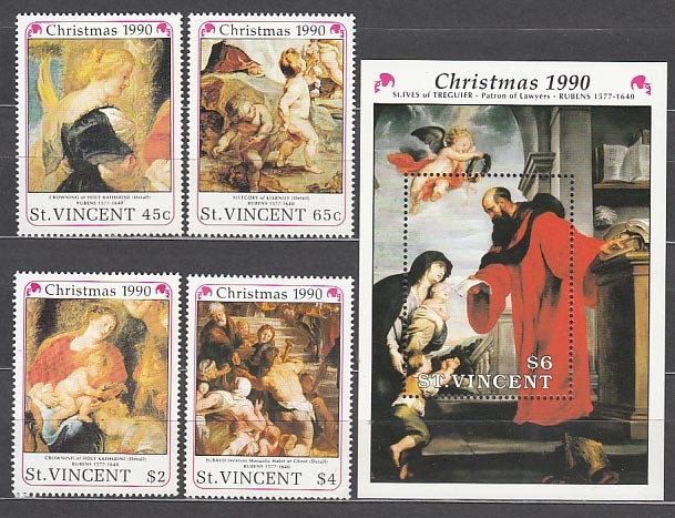 Saint Vincent - Postage Yvert 1230N/R+H.71D ** Mnh Christmas