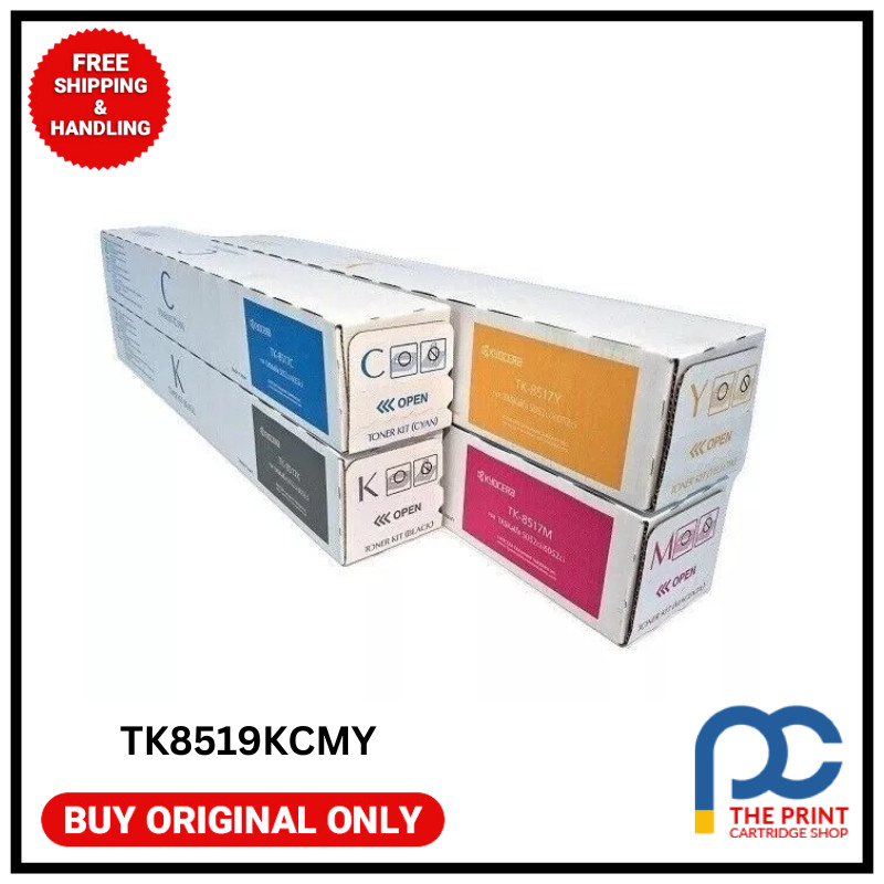Genuine Kyocera TK-8519Y CYMK Toner Set  for TASKalfa 5052ci/5053ci/6052ci/6053