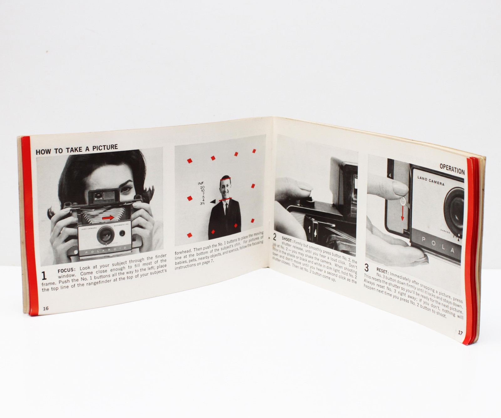 Vintage Polaroid 104 Instant Film Land Camera Manual Instructions Guide English