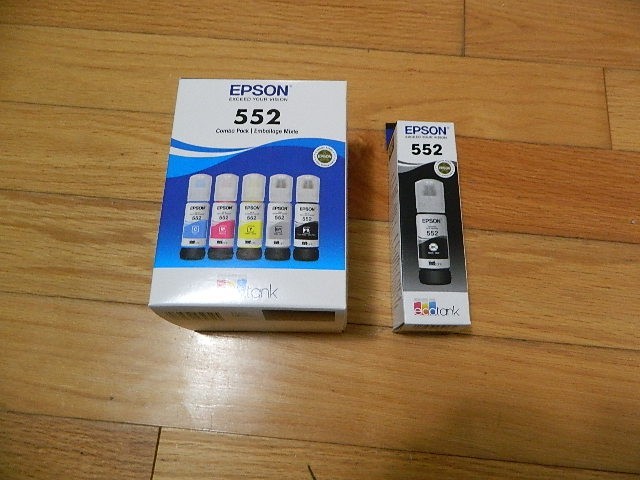 2030 Genuine Set 6 Epson 552 EcoTank Ink Bottles ET-8500/8550 FACTORY SEALED