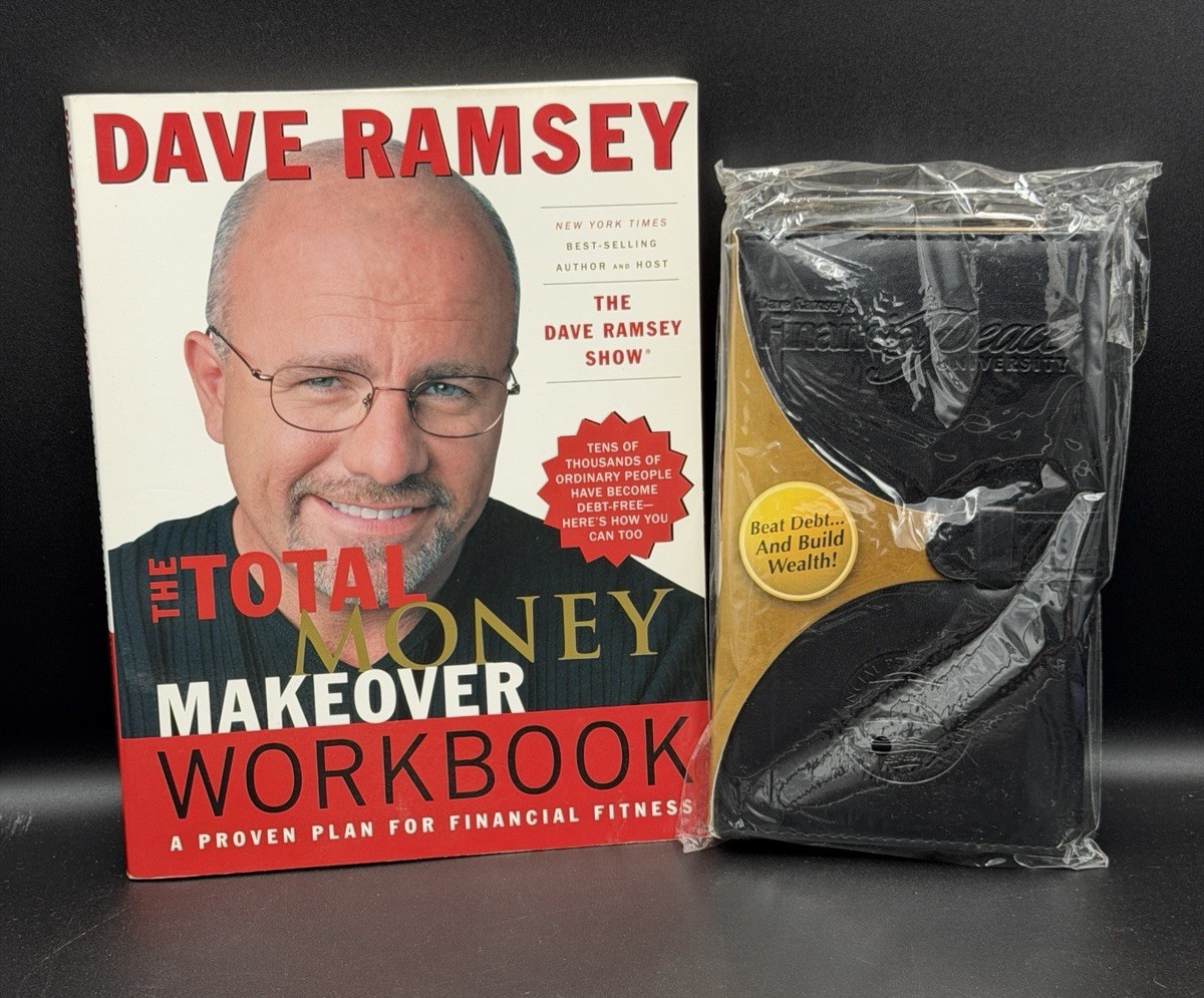 Dave Ramsey Financial Peace University Deluxe Executive Envelope System NEW+Book