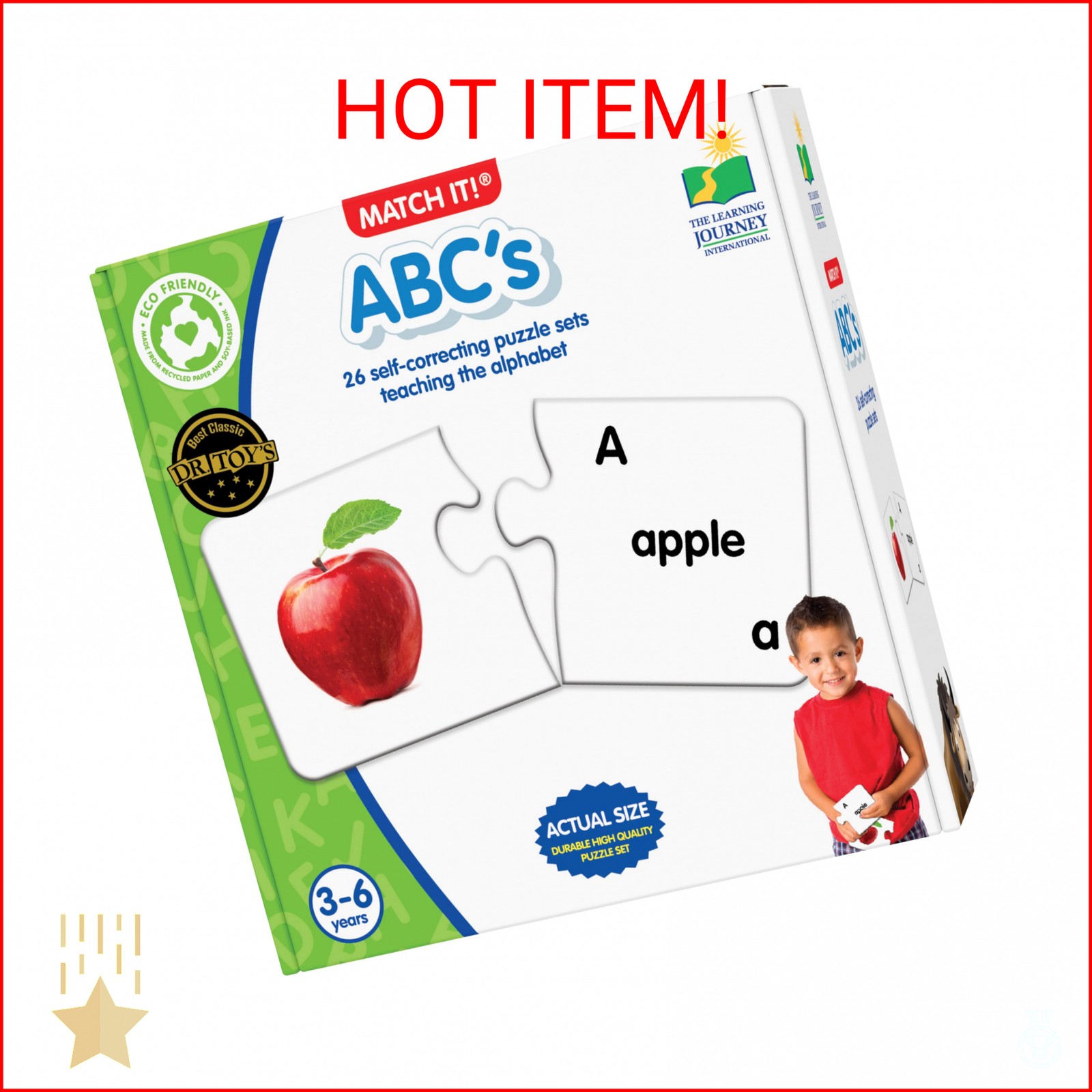 The Learning Journey: Match It! - ABCs - ABC Puzzle, Alphabet Puzzles for 2 Year
