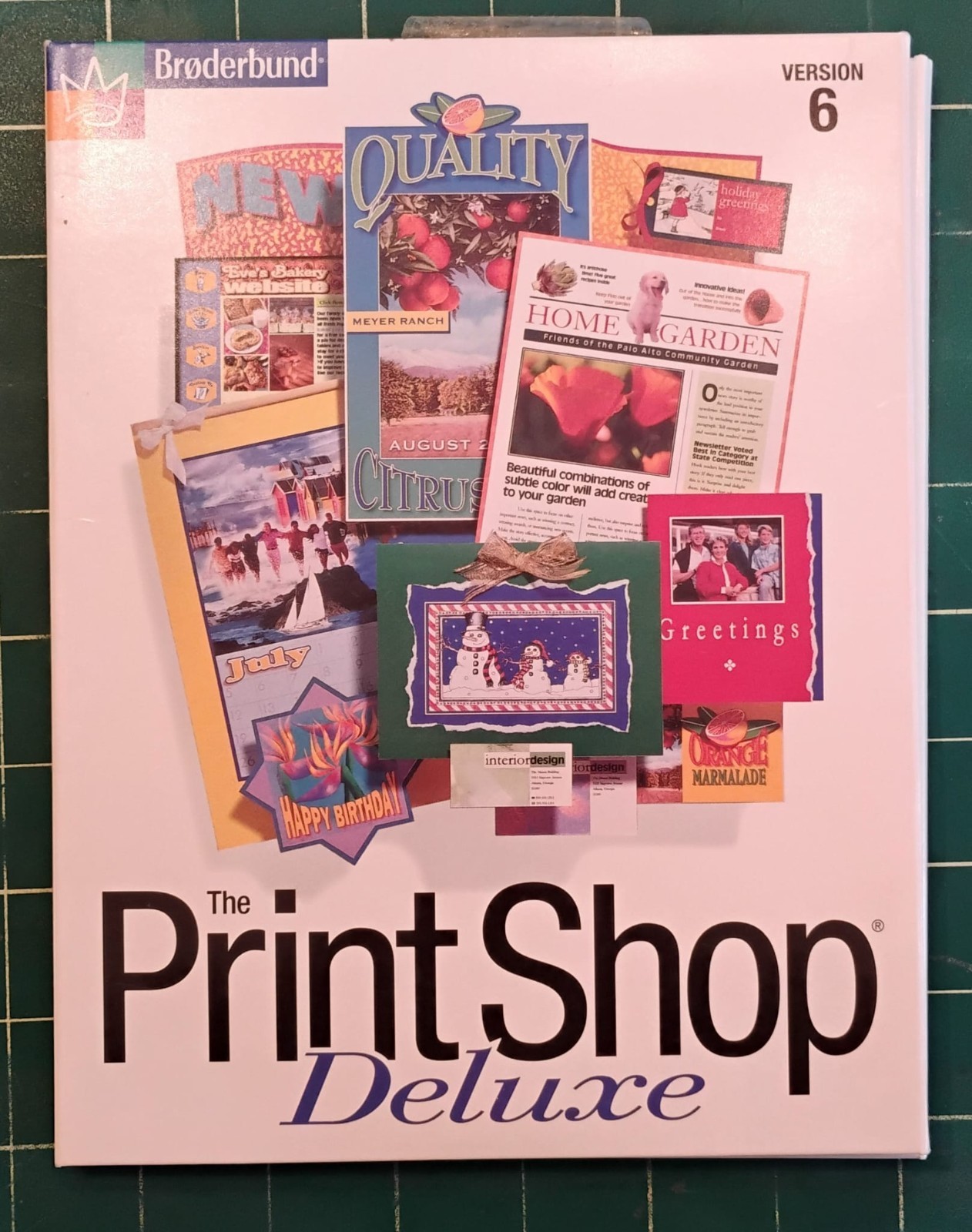 Broderbund The Print Shop Deluxe Version 6 (1998, Windows 95/98) 8 Disks