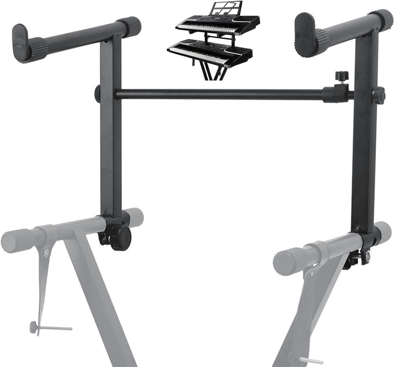 5 Core Keyboard Stand 2 Tier Electric Piano Midi Music Adapter for 54 - 88 Keys