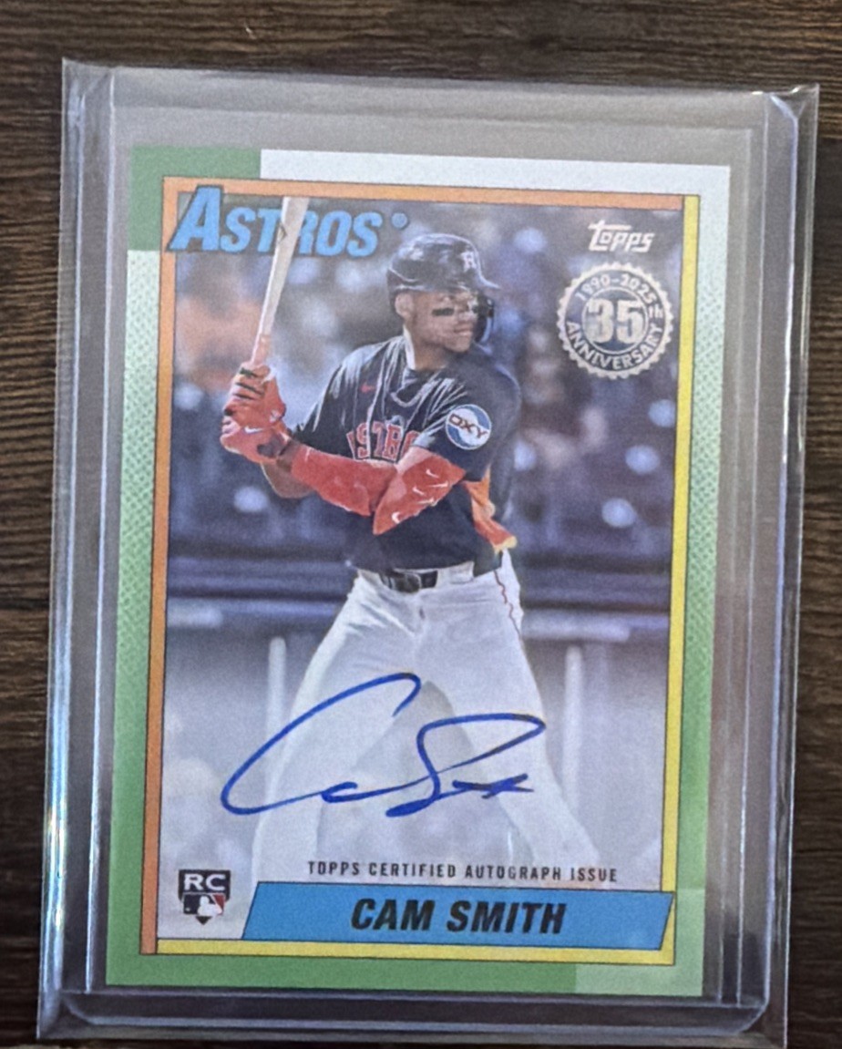 2025 Topps Update 35th Anniversary-Rookie Autographs Cam Smith & Ryan/Seaver 1/6