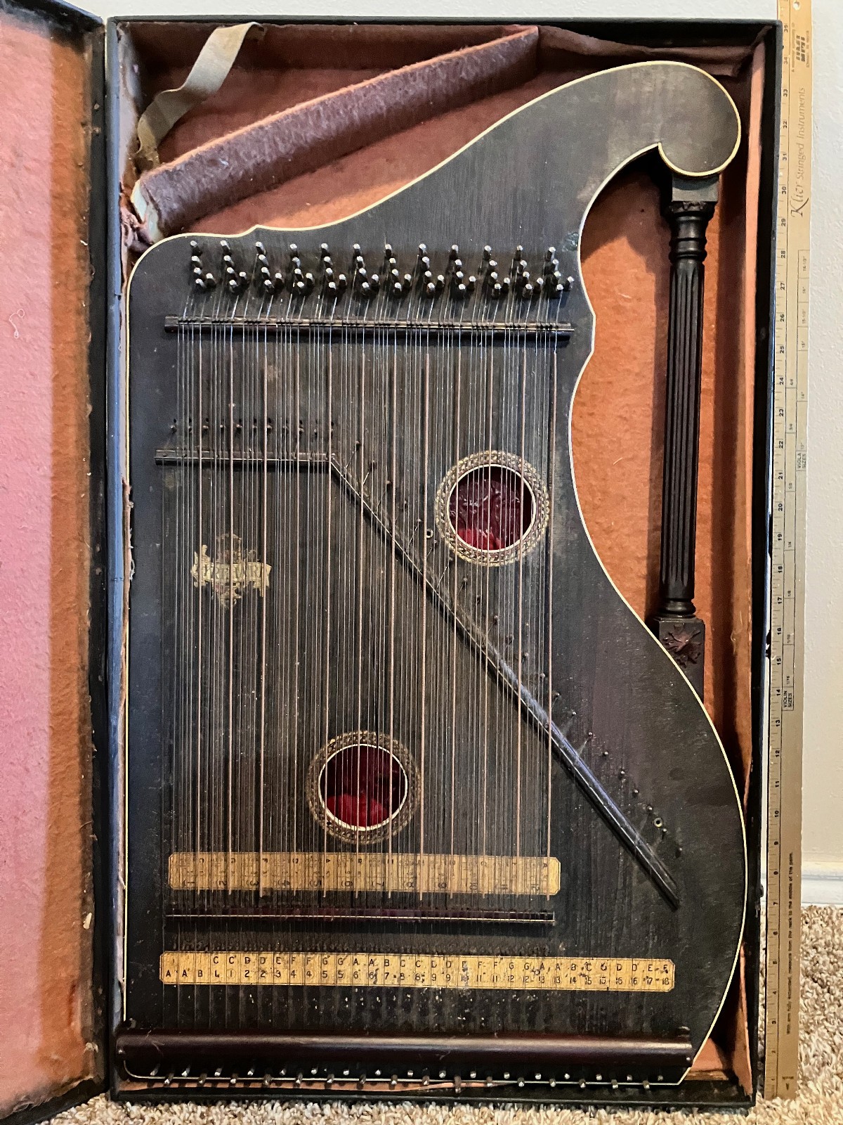 Antique Lyre (Parlor) Harp Mid-1800s