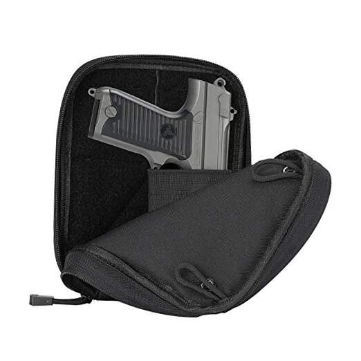  Concealed Gun Pouch, Multipurpose Carry Pistol Holster Fanny Pack Medium Black