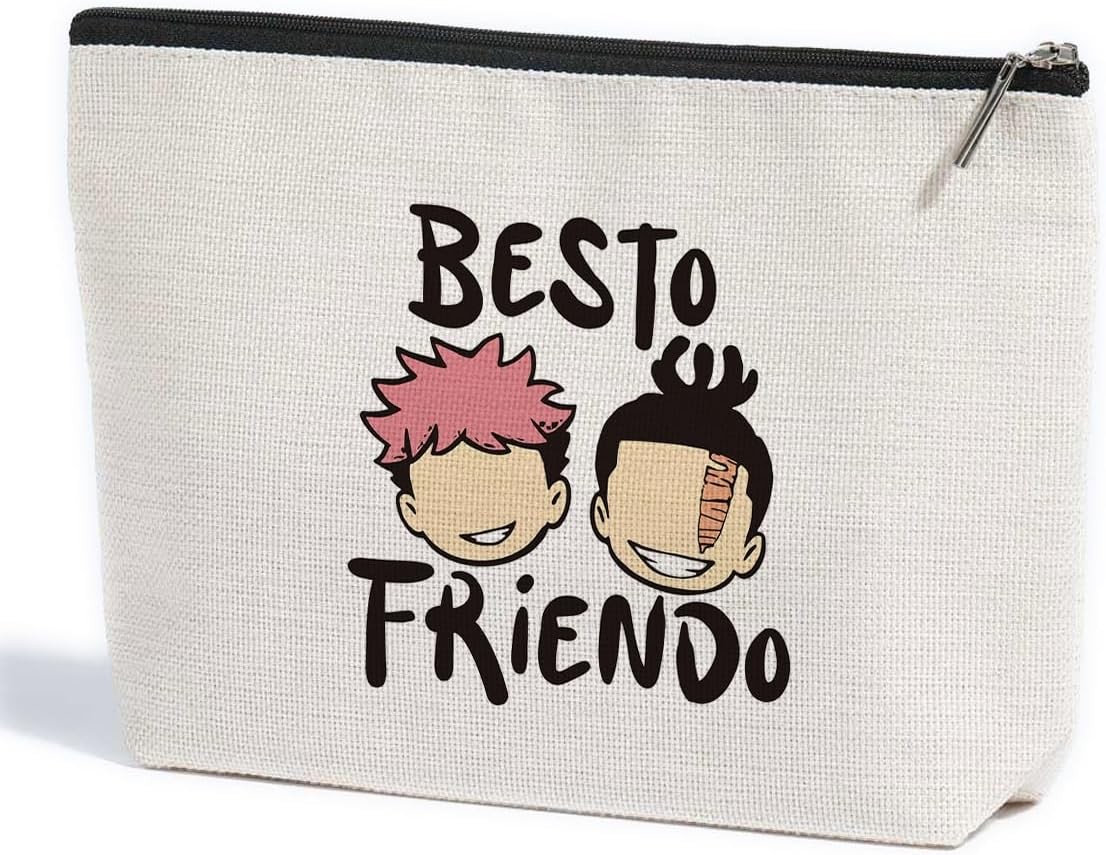 Best Friend Makeup Bag Anime Gifts Anime Stuff Jujustu Merch Decor for Anime Lov