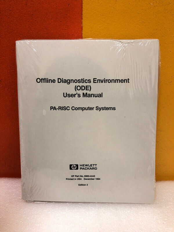 HP 5963-4443 Offline Diagnostics Environment PA-RISC Computer System User Manual