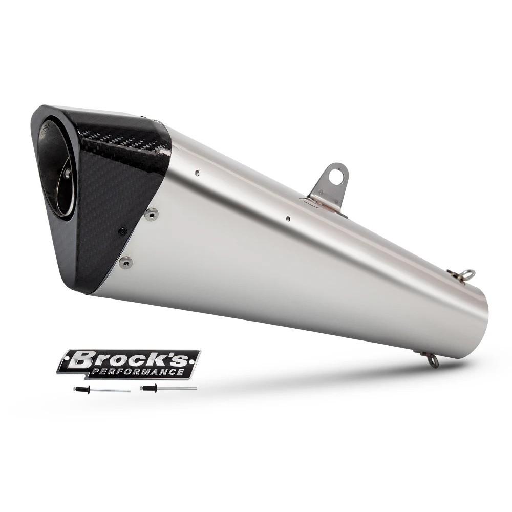 Universal Motorcycle Exhaust System Carbon Tip Muffler 60MM Interface DB Killer