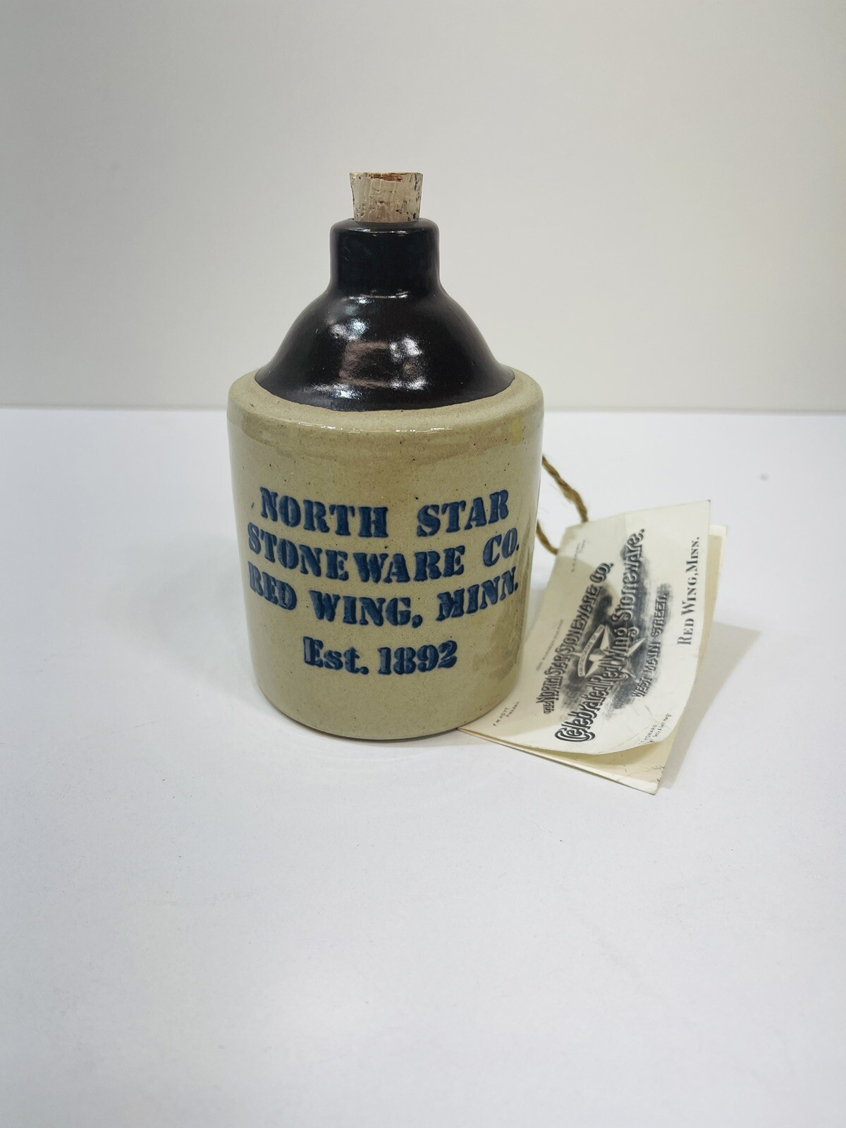 1992 Red Wing Collectors Society Commemorative North Star Stoneware Mini Jug