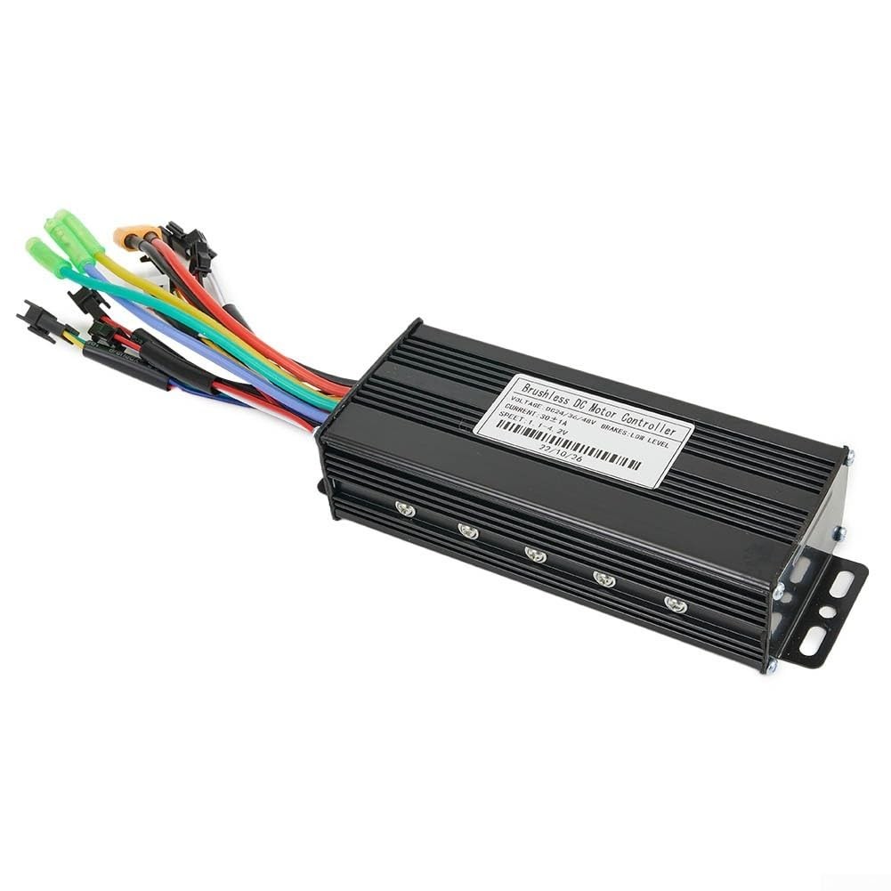 Ebike Controller JN Sine Wave Brushless Motor Controller 24V/36V/48V 30A 750W/10