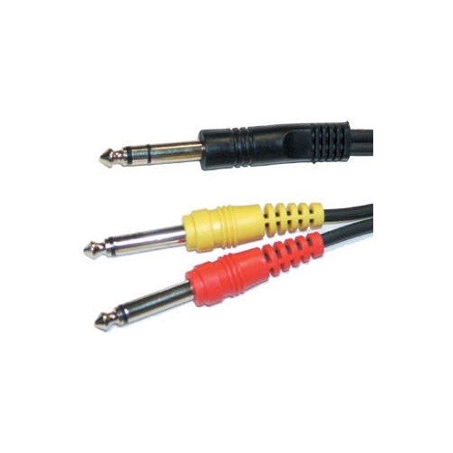 Yorkville PC-6ISPH 1/4in TRS-M To 2x 1/4in Mono-M Y-Cable - 20 ft