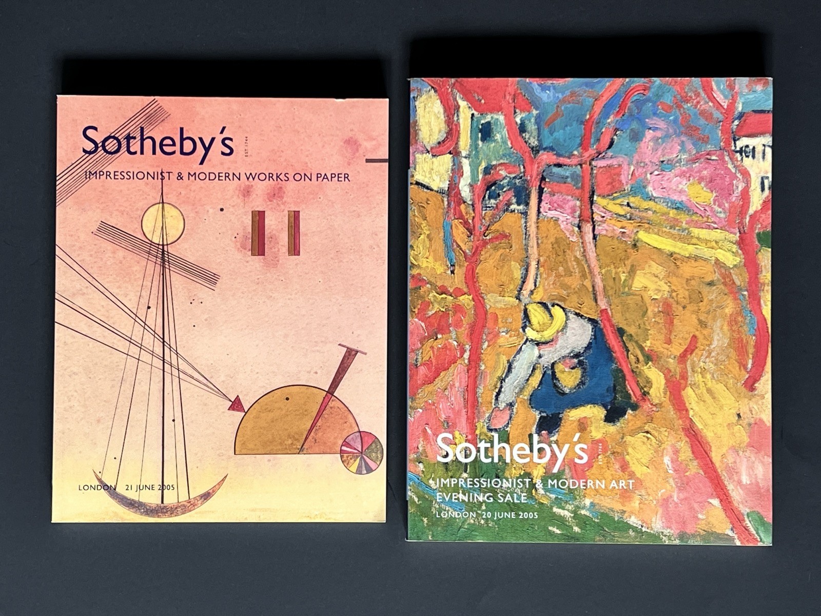 2 Sotheby's Auction Catalogs - Impressionist & Modern Art - London June 20 2002 