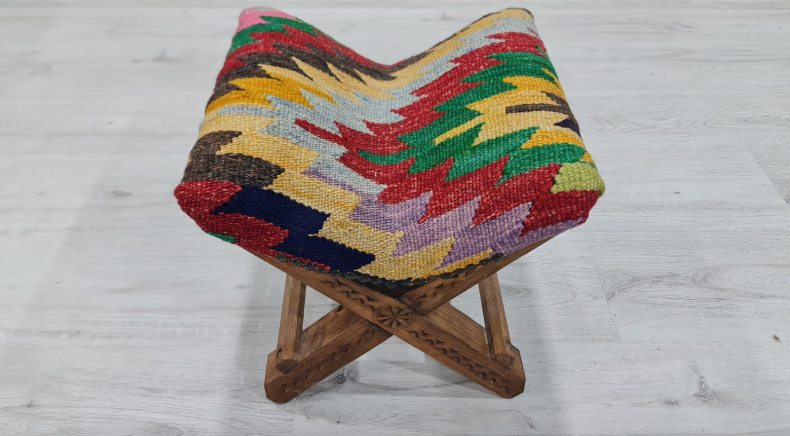 pouf stool, ottoman footstool, colorful chair, Turkish stool, colorful stool