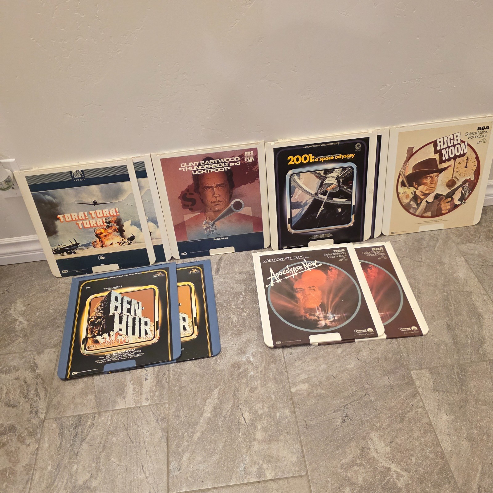 Vintage Videodisc CED Video Disc Lot Action adventure Lot Of 6