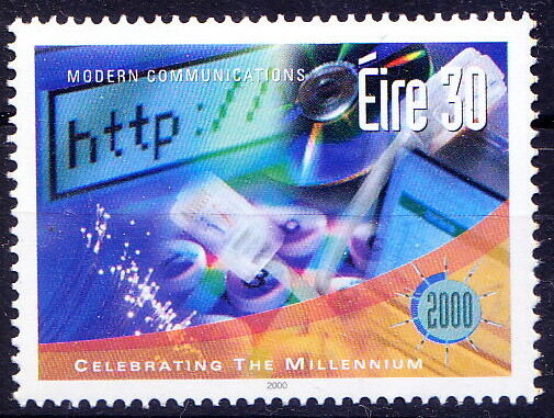 Ireland 2000 MNH, Millennium, Computer, Compact Disc, Science  