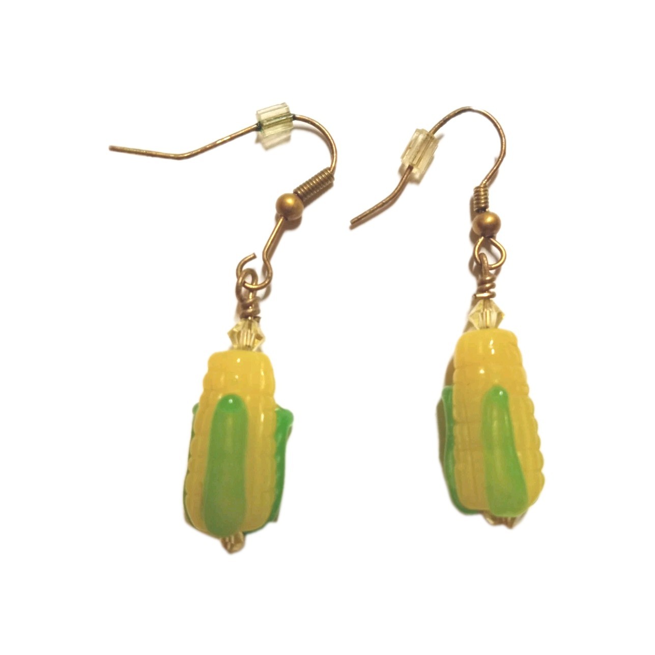 Handmade Dangle Corn Cob Earrings