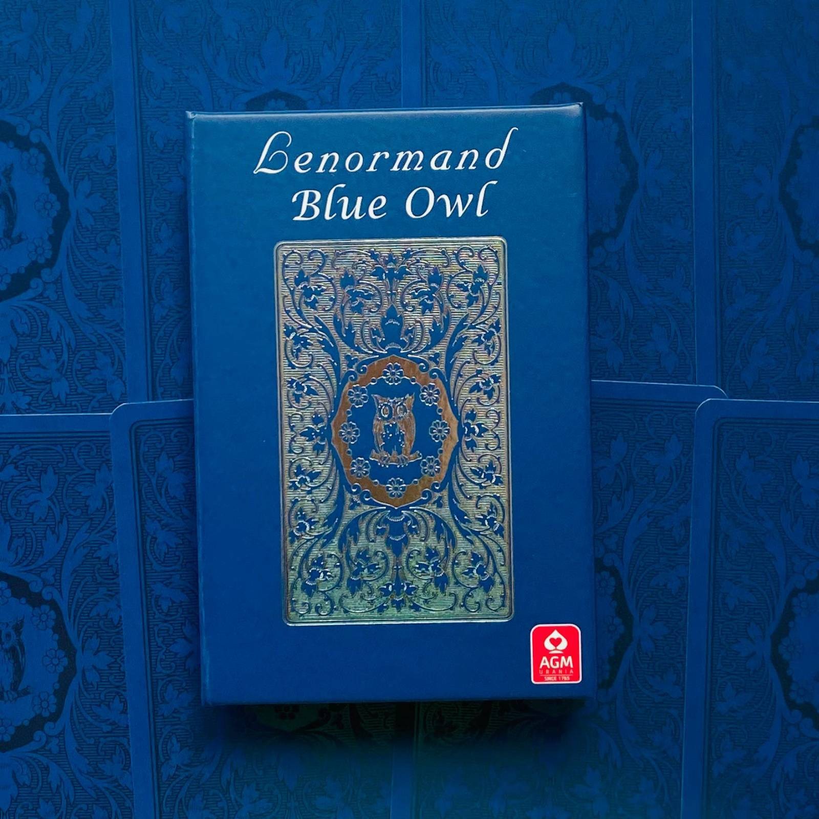 Lenormand Blue Owl Premium Edition Silver Foil Playing Cards Agm Urania 10670128
