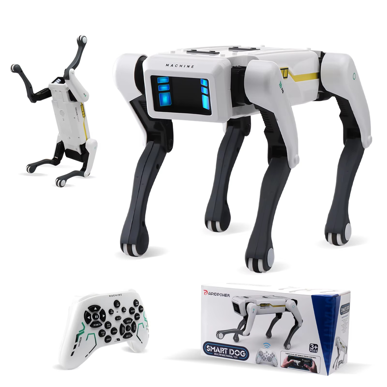 AI RC Robot Dog Voice Control App Remote Smart Toy Singing Dancing