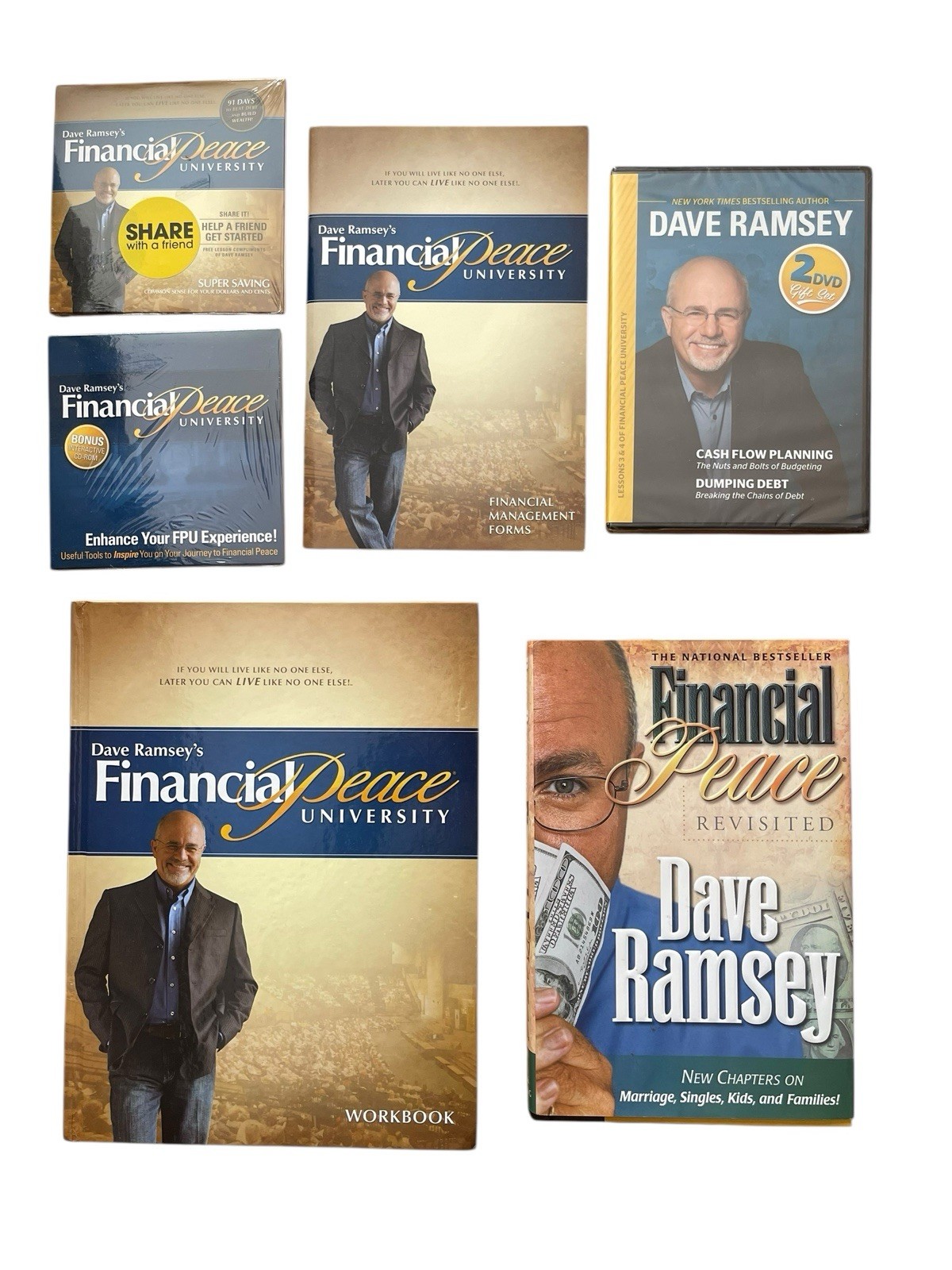 Dave Ramsey Financial Peace University Workbook ,Management Forms ,2 DVD & Book